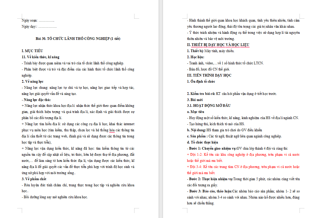 Tổ chức lãnh thổ công nghiệp