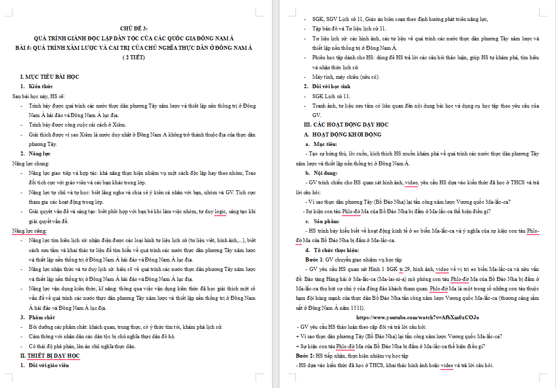 Quá trình xâm lược và cai trị của chủ nghĩa thực dân ở Đông Nam Á