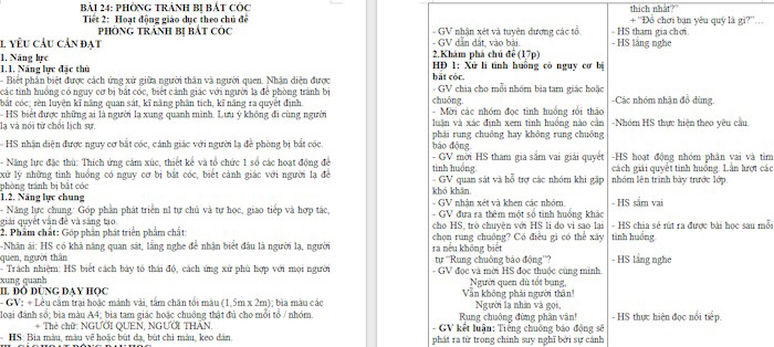 Giáo án Hoạt động trải nghiệm 2 Kết nối tri thức Tuần 24