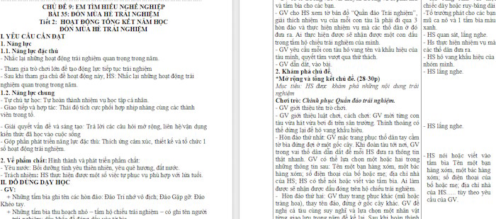 Giáo án Hoạt động trải nghiệm 2 Kết nối tri thức Tuần 35