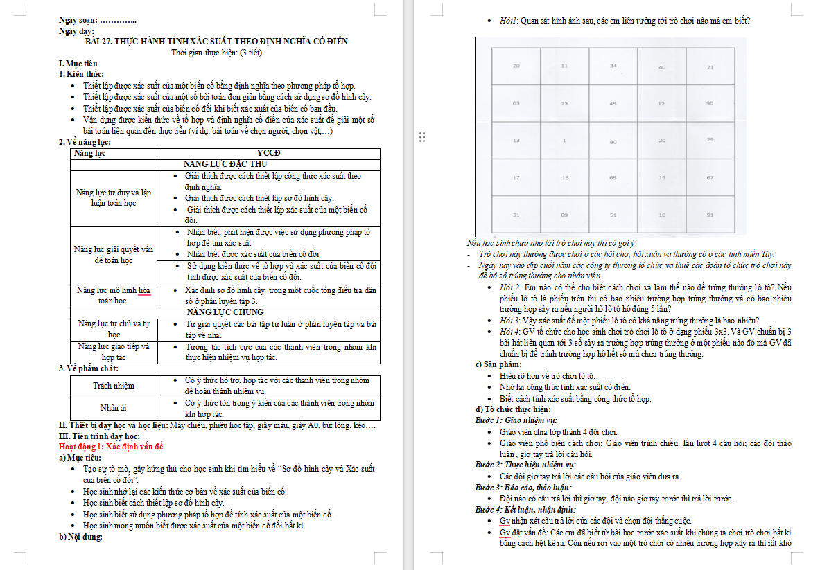 PowerPoint Toán 10 Bài 27: Thực hành tính xác suất theo định nghĩa cổ điển