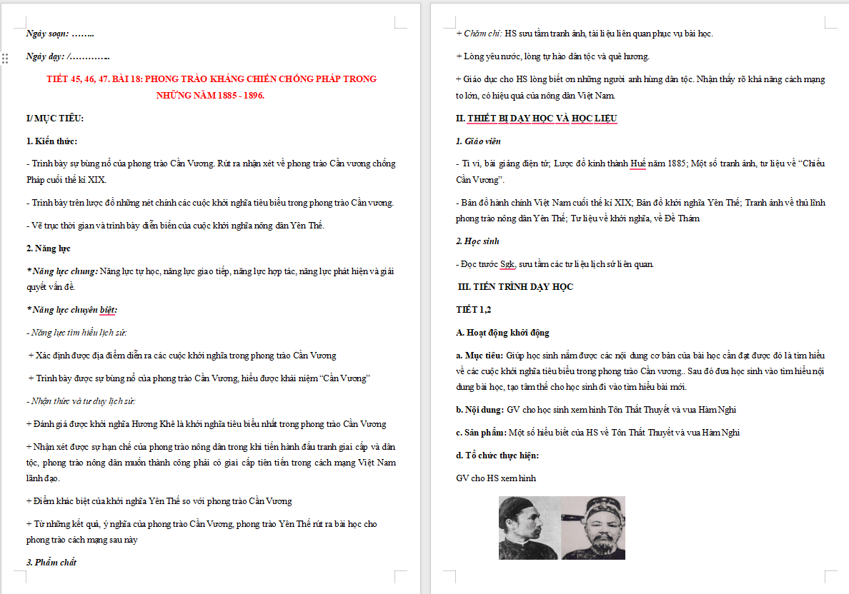 Phong trào chống Pháp trong những năm 1885 - 1896