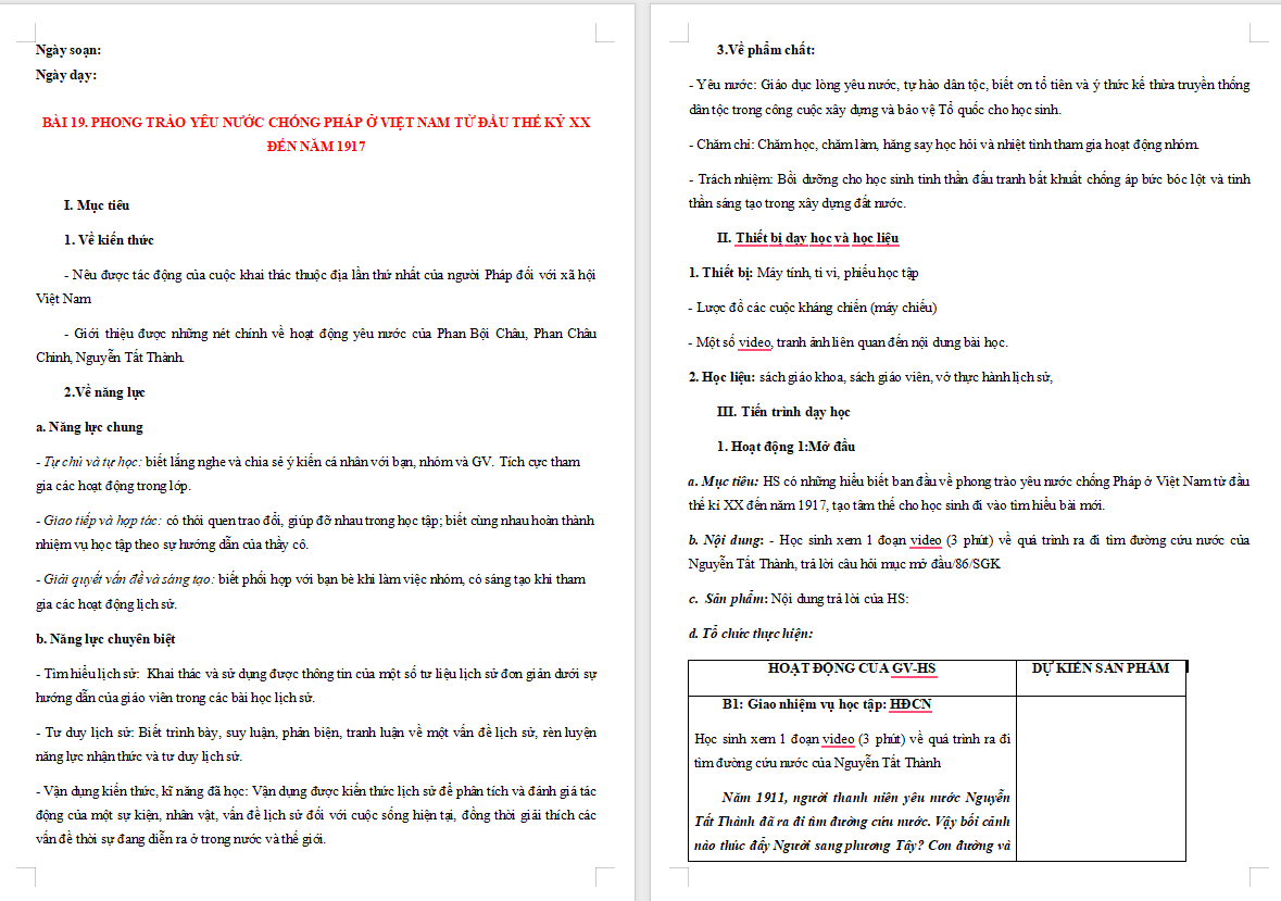 Phong trào yêu nước chống Pháp ở Việt Nam từ đầu thế kỉ XX đến năm 1917