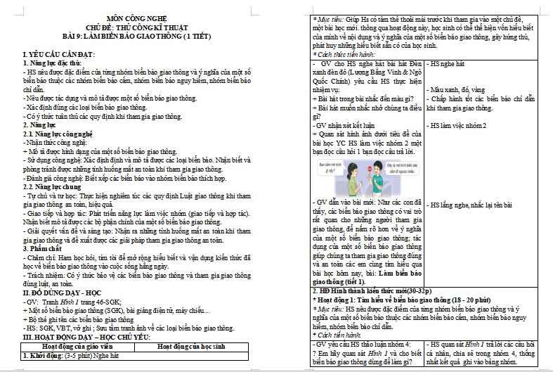 Giáo án Công nghệ 3 Bài 1: Tự nhiên và công nghệ