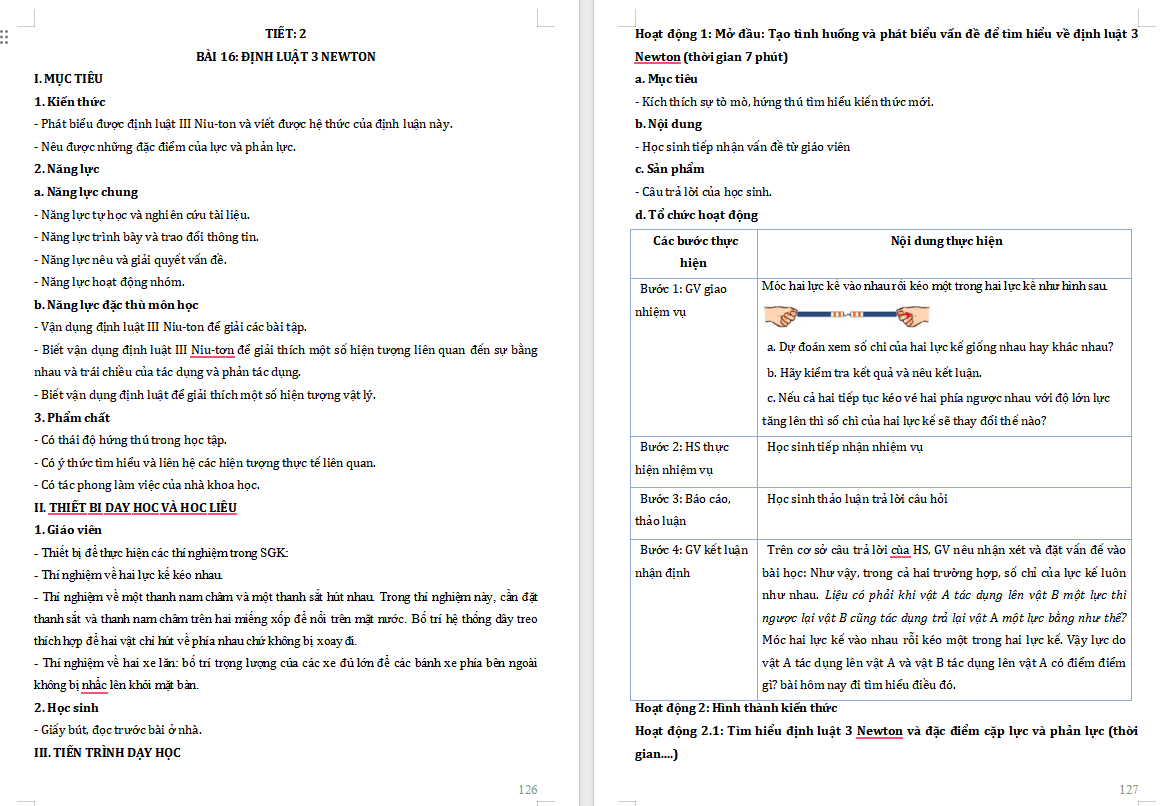  PowerPoint Vật lí 10 Bài 16: Định luật 3 Newton