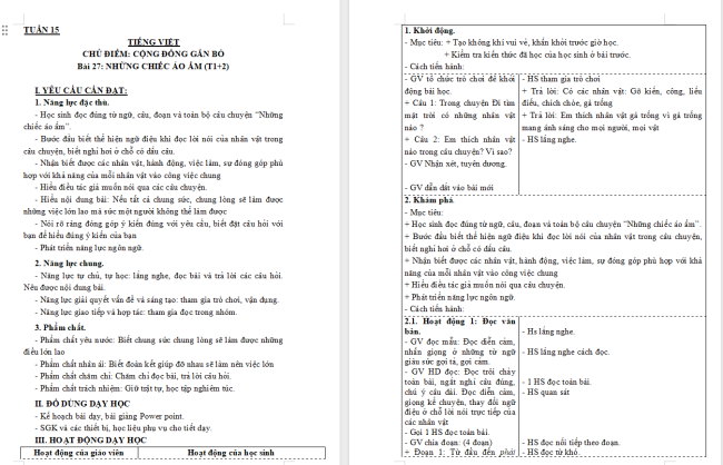 Giáo án Tiếng Việt 3 Bài 27: Thêm sức thêm tài
