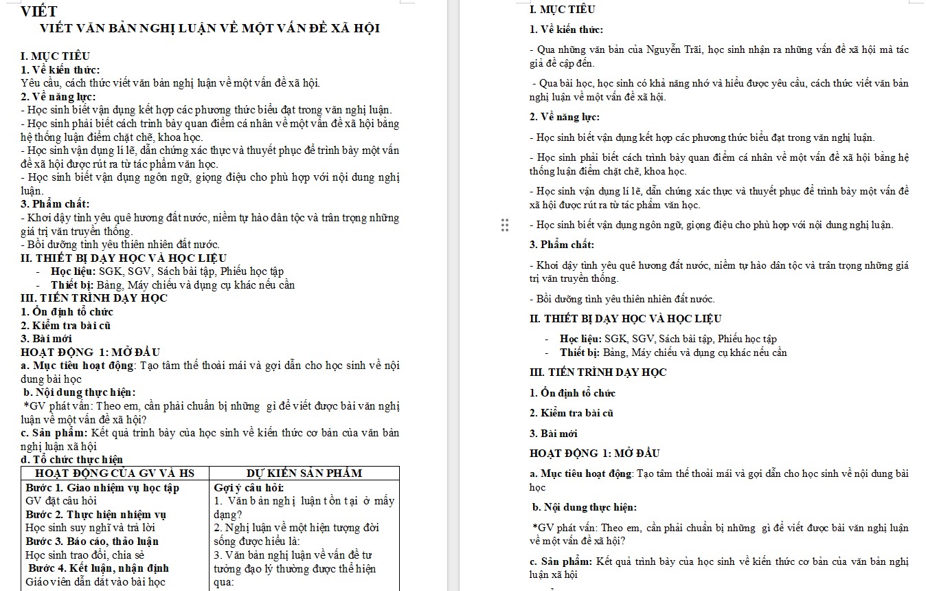 Giáo án Bài Viết đoạn văn ghi lại cảm xúc Ngữ văn 10 Kết nối tri thức