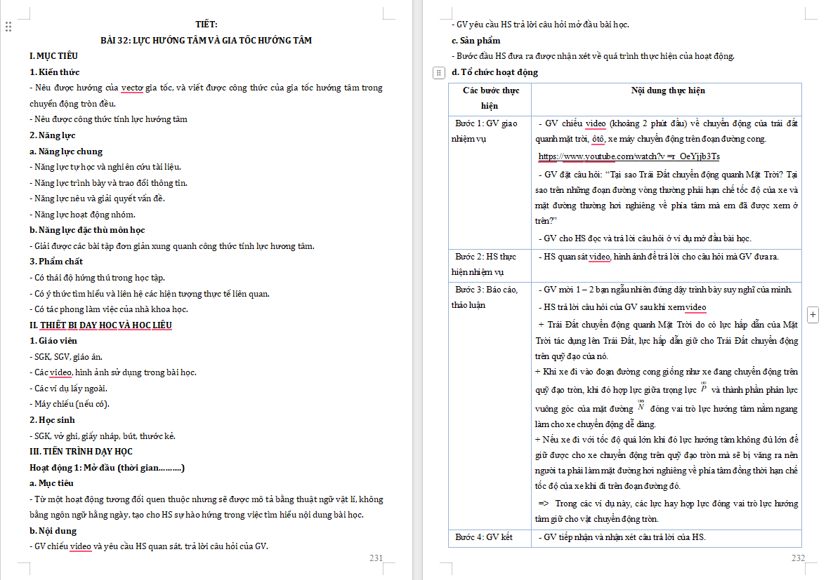 PowerPoint Vật lí 10 Bài 32 Lực hướng tâm và gia tốc hướng tâm