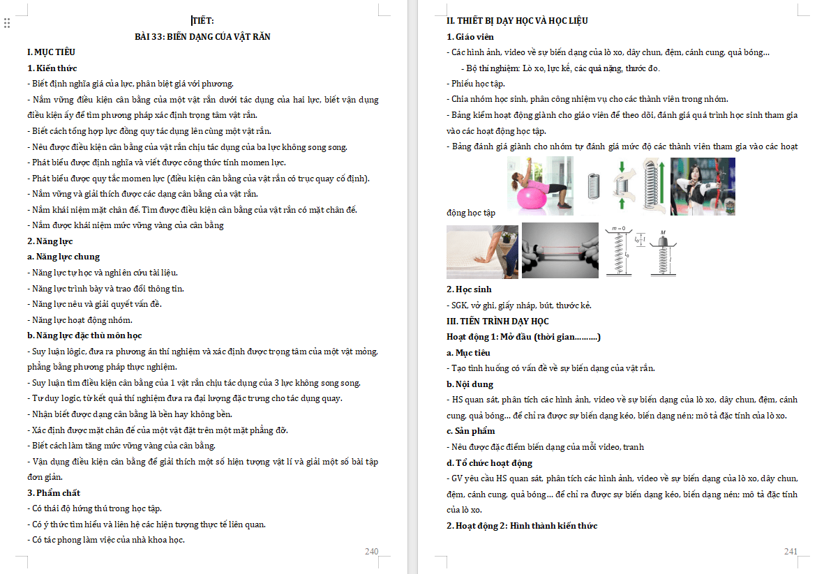 PowerPoint Vật lí 10 Bài 33 Biến dạng của vật rắn