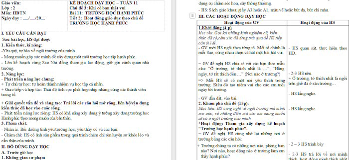 Giáo án Hoạt động trải nghiệm 2 Kết nối tri thức Tuần 11