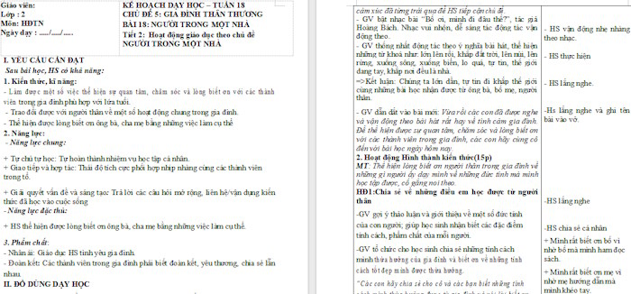 Giáo án Hoạt động trải nghiệm 2 Kết nối tri thức Tuần 18