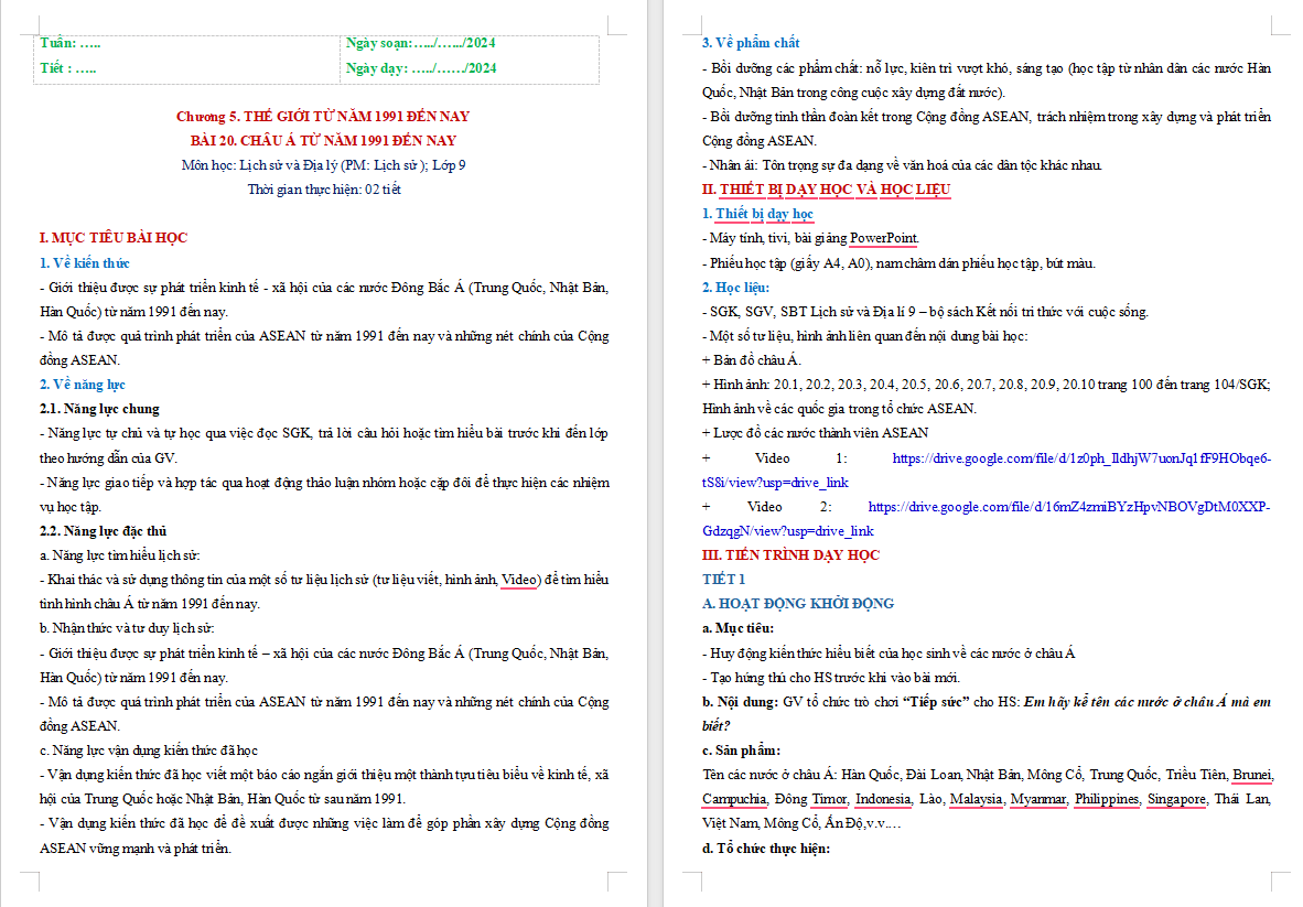 Châu Á từ năm 1991 đến nay