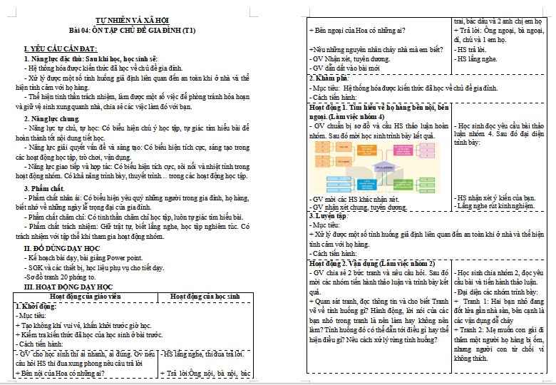 Giáo án PowerPoint Tự nhiên và xã hội 3 Bài 4