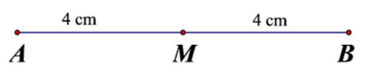 Điểm ở giữa. Trung điểm của đoạn thẳng