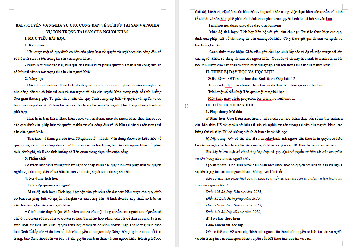 Giáo dục Kinh tế và Pháp luật 12 Bài 9