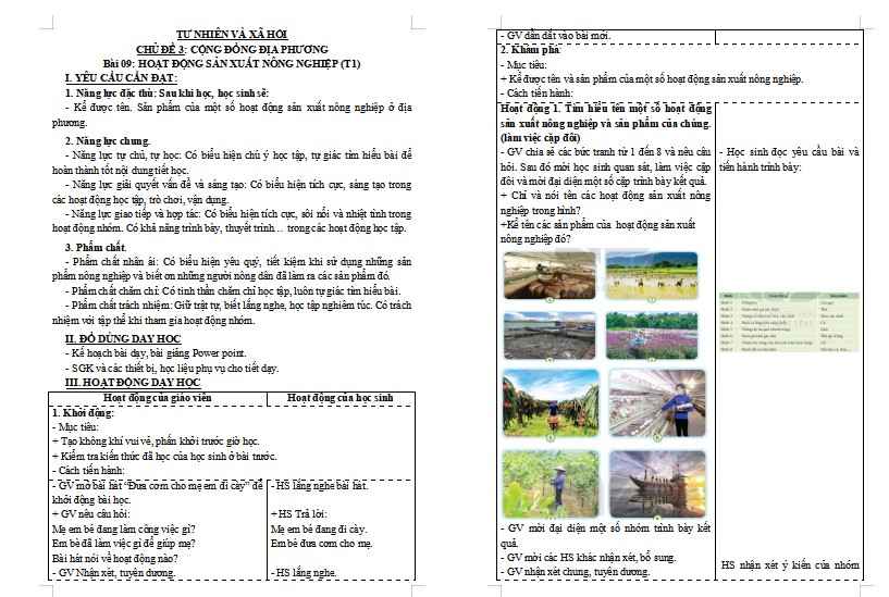 Giáo án PowerPoint Tự nhiên và xã hội 3 Bài 9