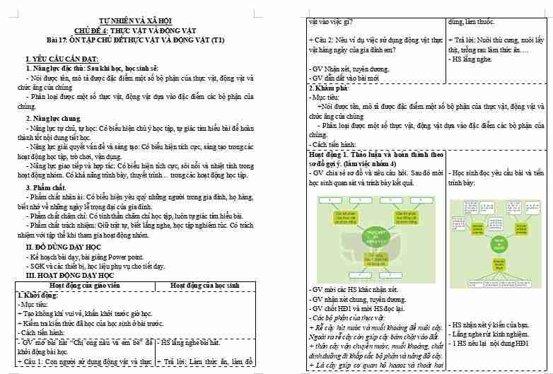 Giáo án PowerPoint Tự nhiên và xã hội 3 Bài 12