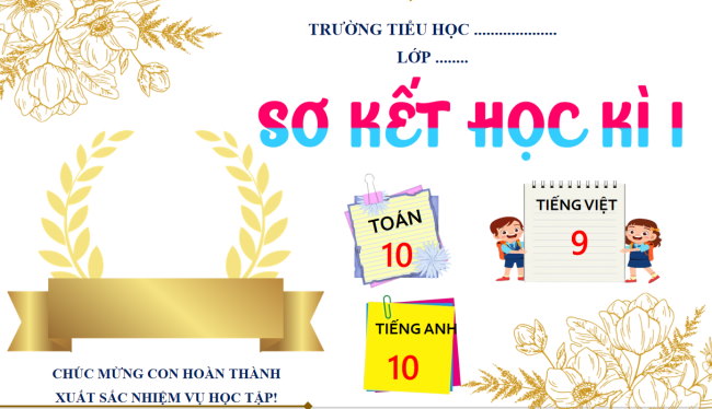 PowerPoint Vinh danh sơ kết học kì 1