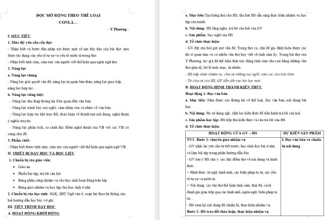 Giáo án Văn 6 Bài 7: Con là...