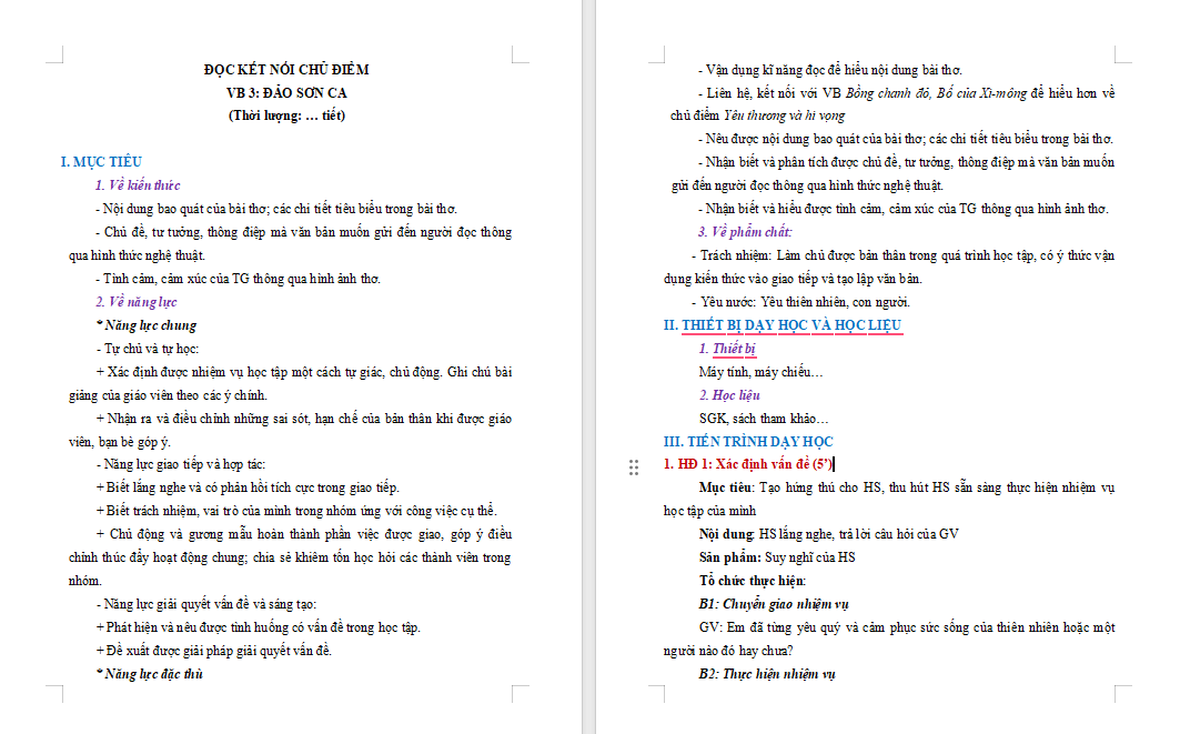  Ngữ văn 8 Bài 7: Đảo Sơn Ca