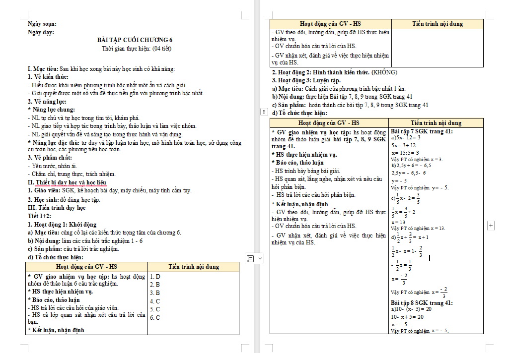 PowerPoint Toán 8 Bài 2 Giải bài toán bằng cách lập phương trình bậc nhất