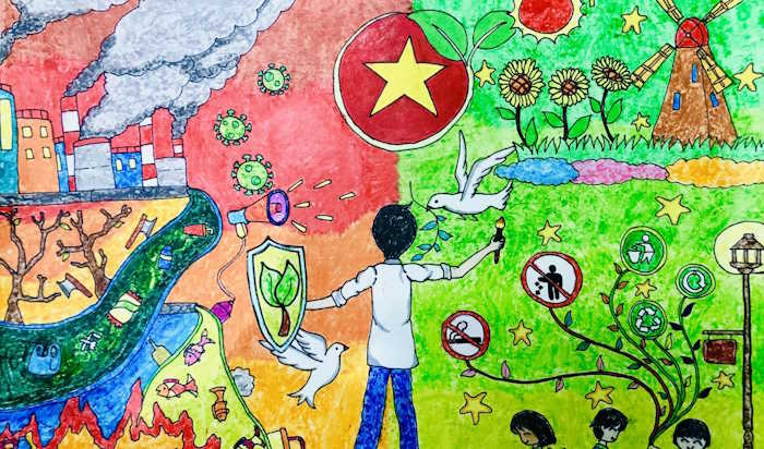 Trao đổi về những điều em đã học được từ các hoạt động tổ chức để bảo vệ môi trường