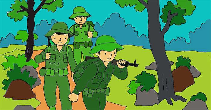 Thực hiện nề nếp theo gương của chú bộ đội