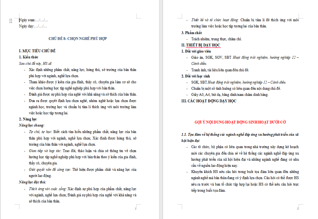 Chọn nghề phù hợp