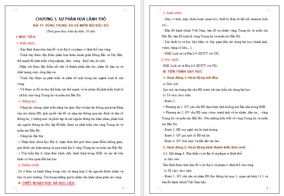 Vùng Trung du và miền núi Bắc Bộ