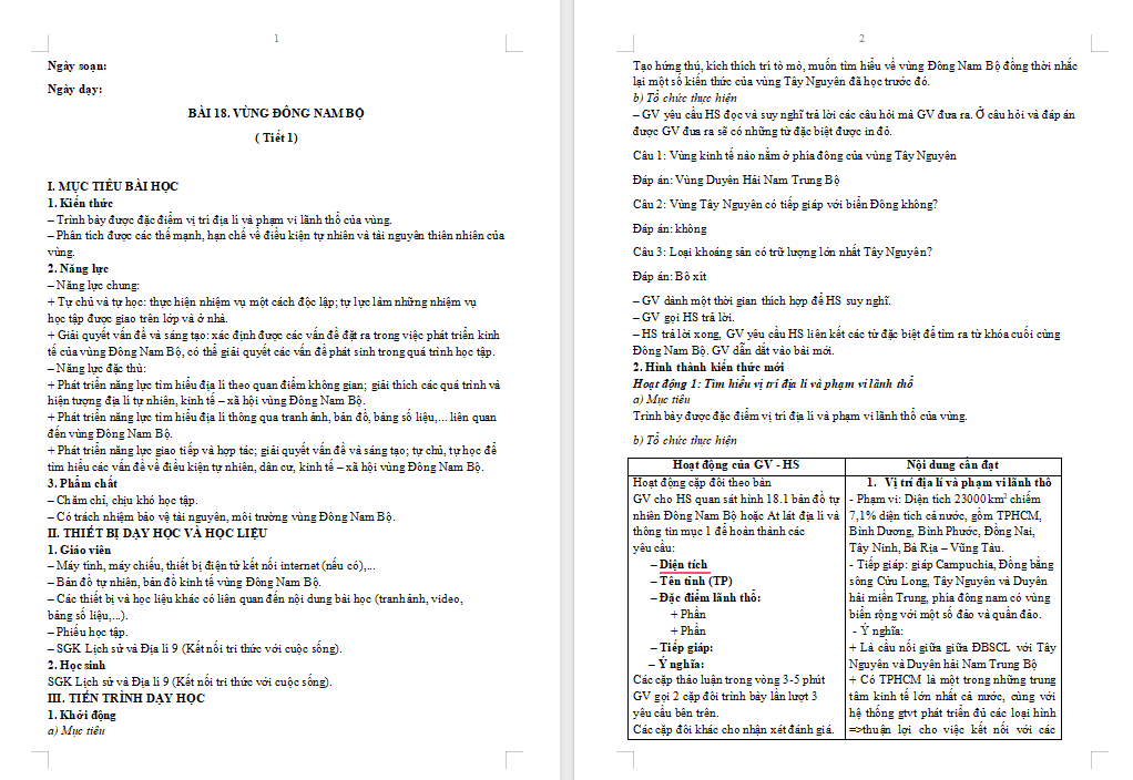 Vùng Đông Nam Bộ