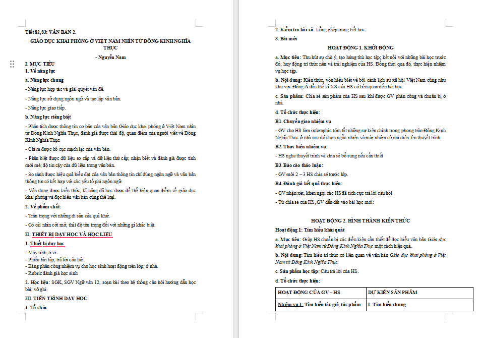 Giáo dục khai phóng ở Việt Nam nhìn từ Đông Kinh Nghĩa Thục