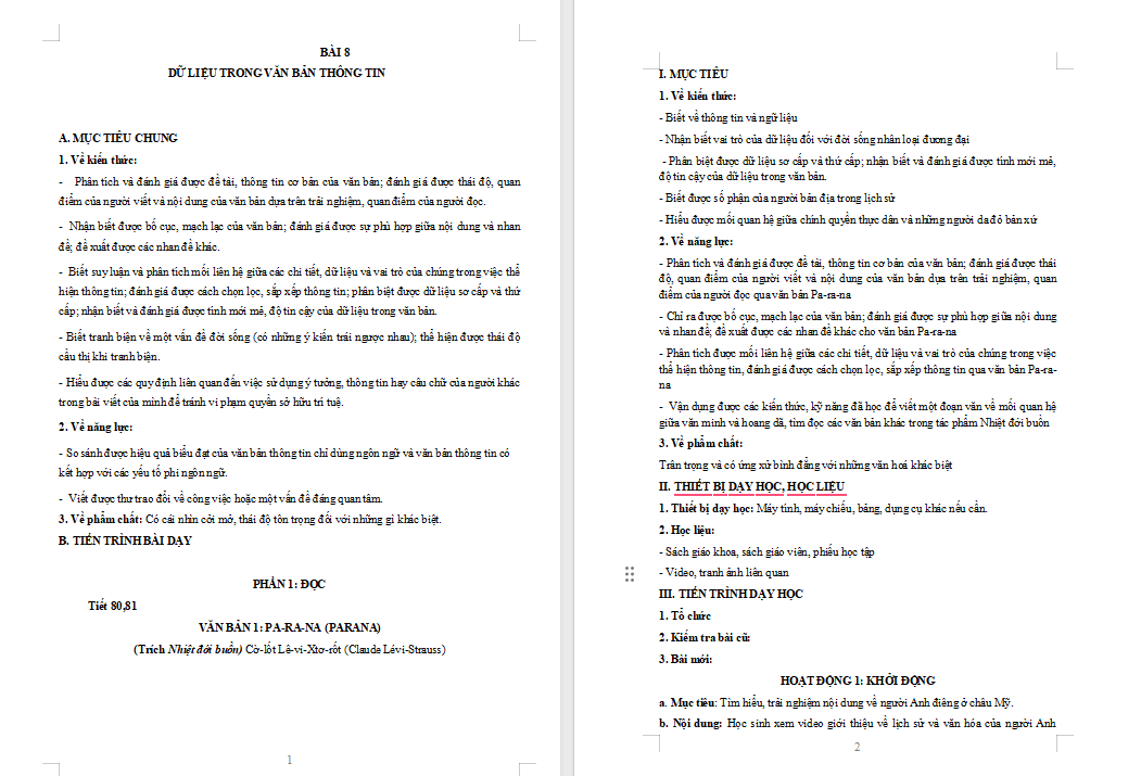 PowerPoint Ngữ văn 12 Bài 8: Pa-ra-na