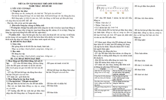 Giáo án Âm nhạc 3 Chủ đề 6 Tiết 2: Ôn tập bài hát: Thế giới của tuổi thơ. Nghe nhạc: Đô Rê Mi