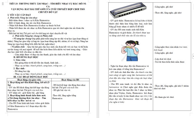 Giáo án Âm nhạc 3 Chủ đề 6 Tiết 3