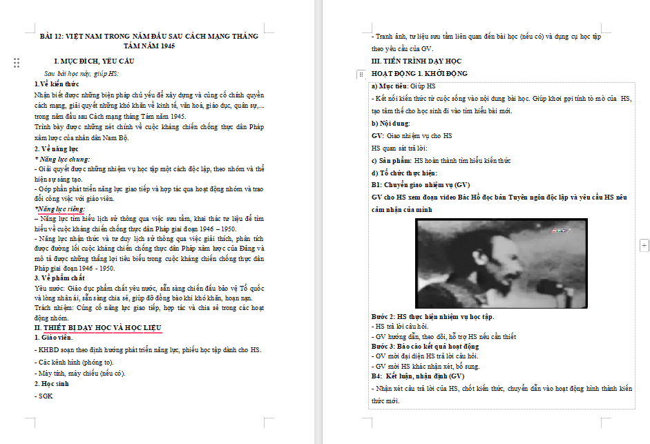 Việt Nam trong những năm đầu sau Cách mạng tháng Tám năm 1945