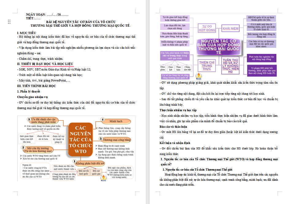 Giáo án ôn thi tốt nghiệp KTPL 12 Bài 16