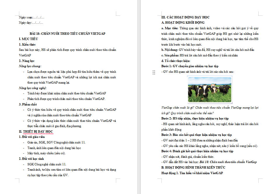 Chăn nuôi theo tiêu chuẩn Vietgap