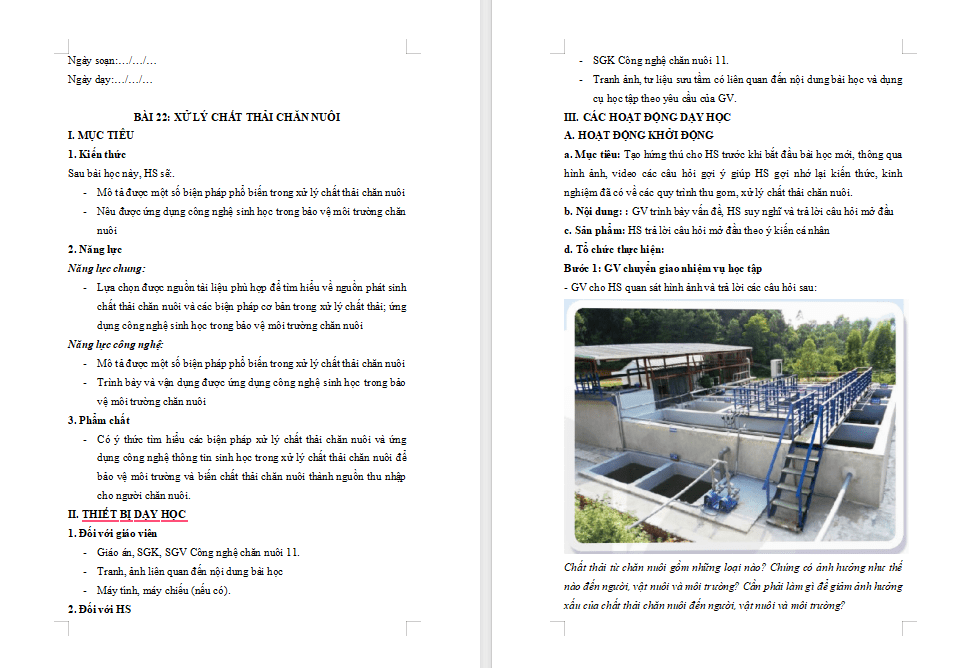 Xử lí chất thải chăn nuôi