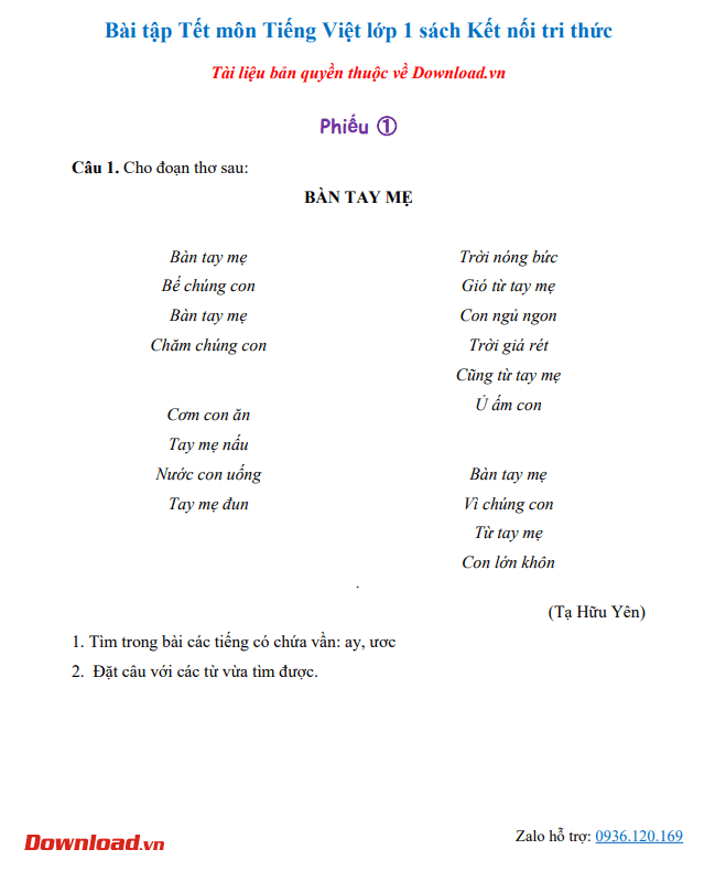 Bai tap Tet KNTT1*741378