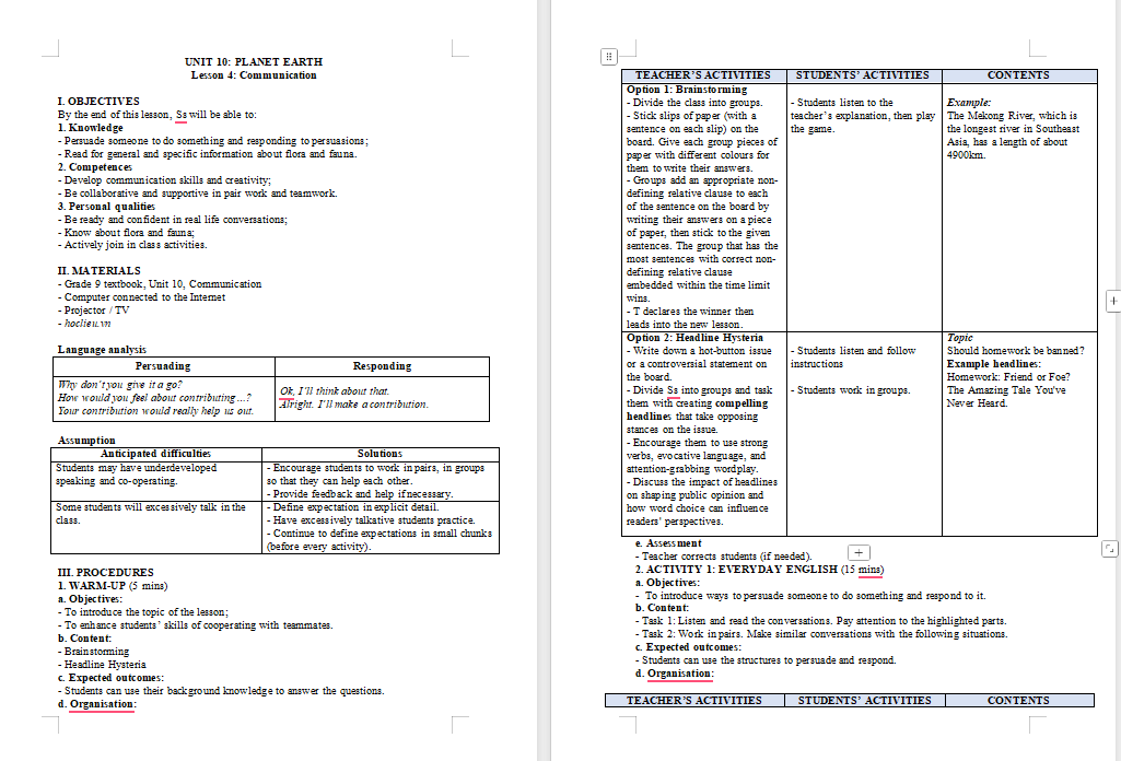 PowerPoint Tiếng Anh 9 Unit 10: Communication