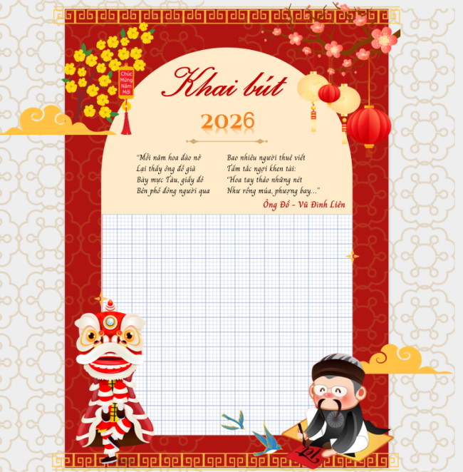 PowerPoint Khai bút 2025