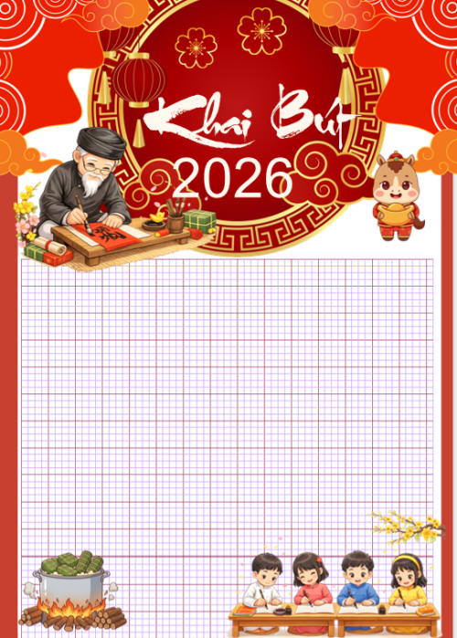 PowerPoint Khai bút đầu năm 2026