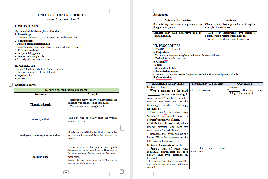 PowerPoint Tiếng Anh 9 Unit 12: A Closer Look 2