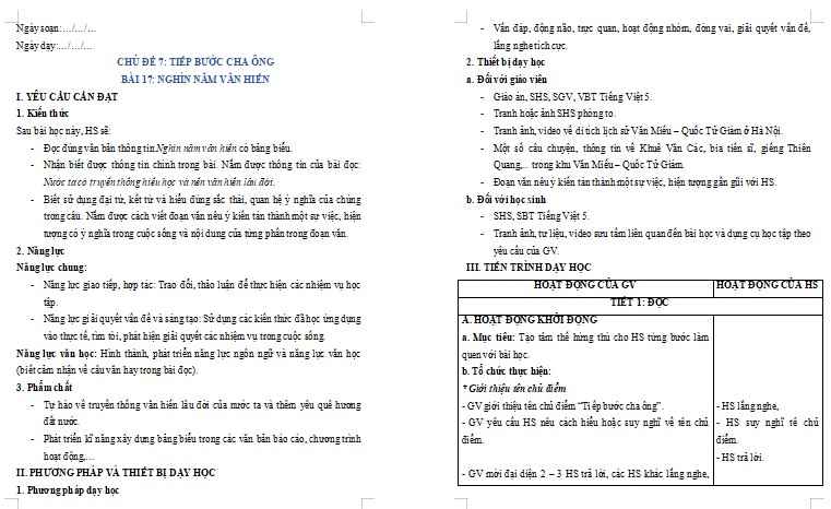 Bài 17: Nghìn năm văn hiến