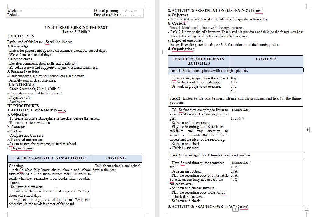 PowerPoint Tiếng Anh 9 Unit 4: Skills 2