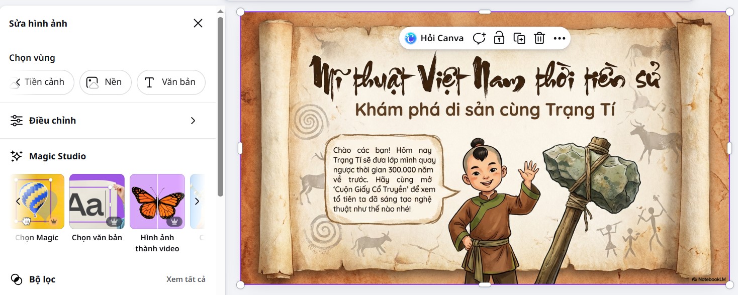 Hướng dẫn dùng NotebookLM làm slide