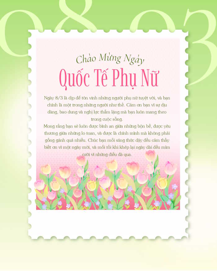 Thiệp chúc mừng 8/3 đẹp