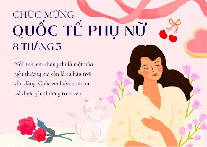 Mừng 8/3 đẹp 2026