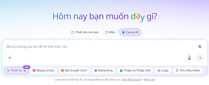 Cách tạo slide bằng Canva AI