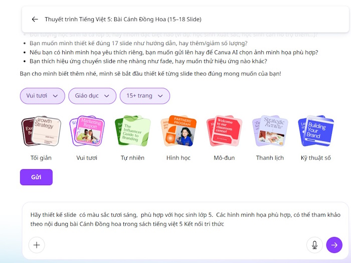 Cách tạo slide bằng Canva AI
